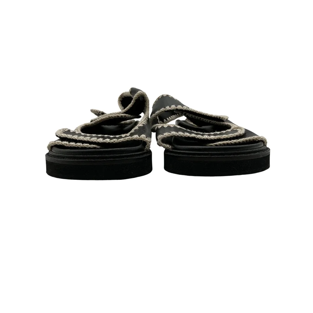 Toral Whipstitched Black Kristen Sandals Size 40 EU / US 10